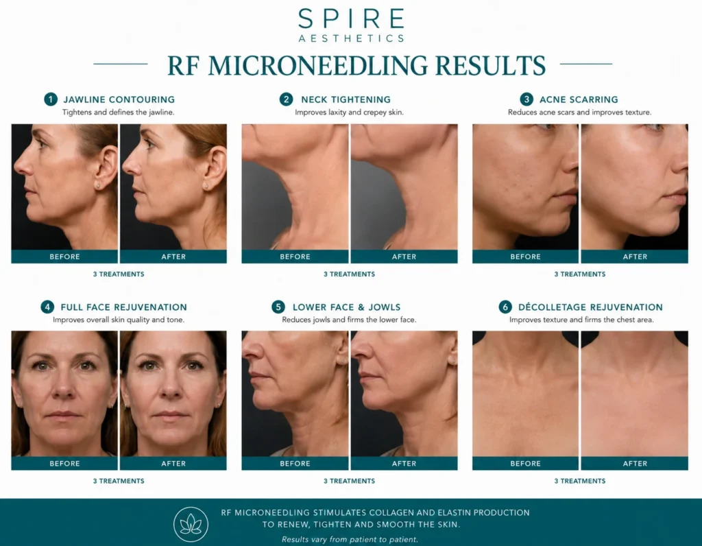 RF Microneedling Skin tightening Kirkby in Ashfield results